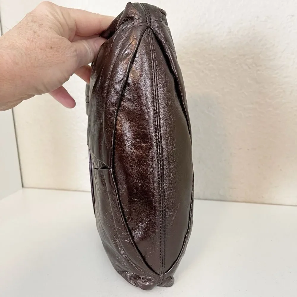 Kooba mettallic brown Y2K clutch